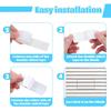 20 PCS Horizontal Blind Repair Tabs, Mini Blind Slat Repair Kit 1 inch Horizontal Blinds Replacement Slat White Blind Fixers for Repairing Damaged