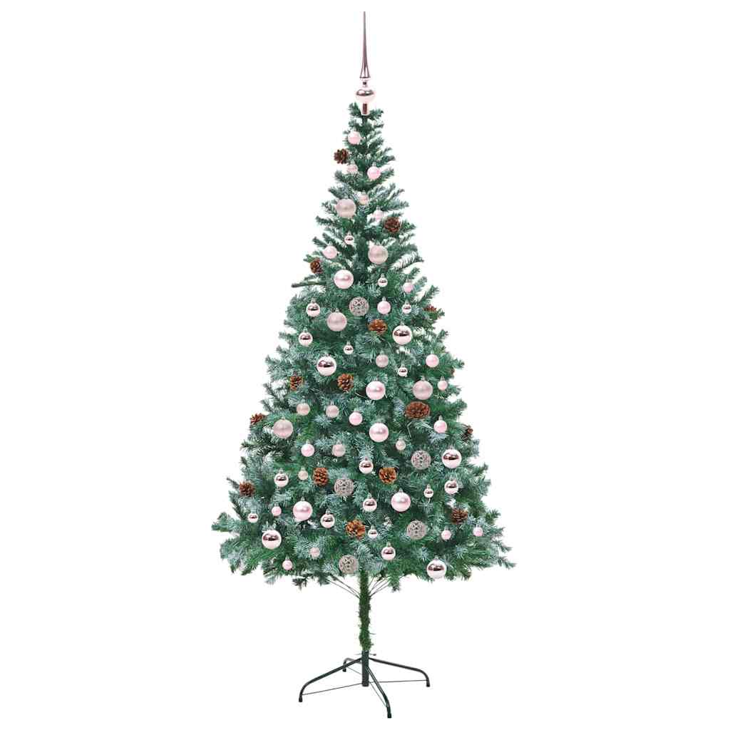 Artificial Christmas Tree Green 210 cm PVC and Steel