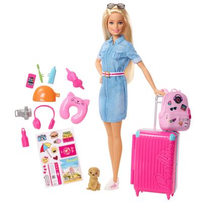 Barbie Dream House Adventure Pink Ryoko Set Dress Up DollHouse Play Pretend Play для детей от 3 лет и старше Синий FWV25