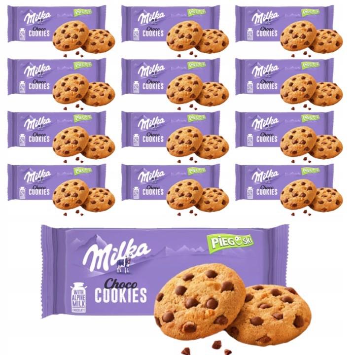 Milka Pieguski Choco Cookies with Milk Chocolate Pieces, 135 g