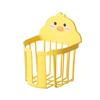 Cute Duck Wall Mounted Tissue Roll Basket Traceless Adhesive Toilet Roll Holder Removeable Tissue