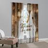 2pcs, Popular Curtain Panels Ramadan Moon Polyester Woven Polyester Woven (without rod) All Seasons Ldeal for Home & Office