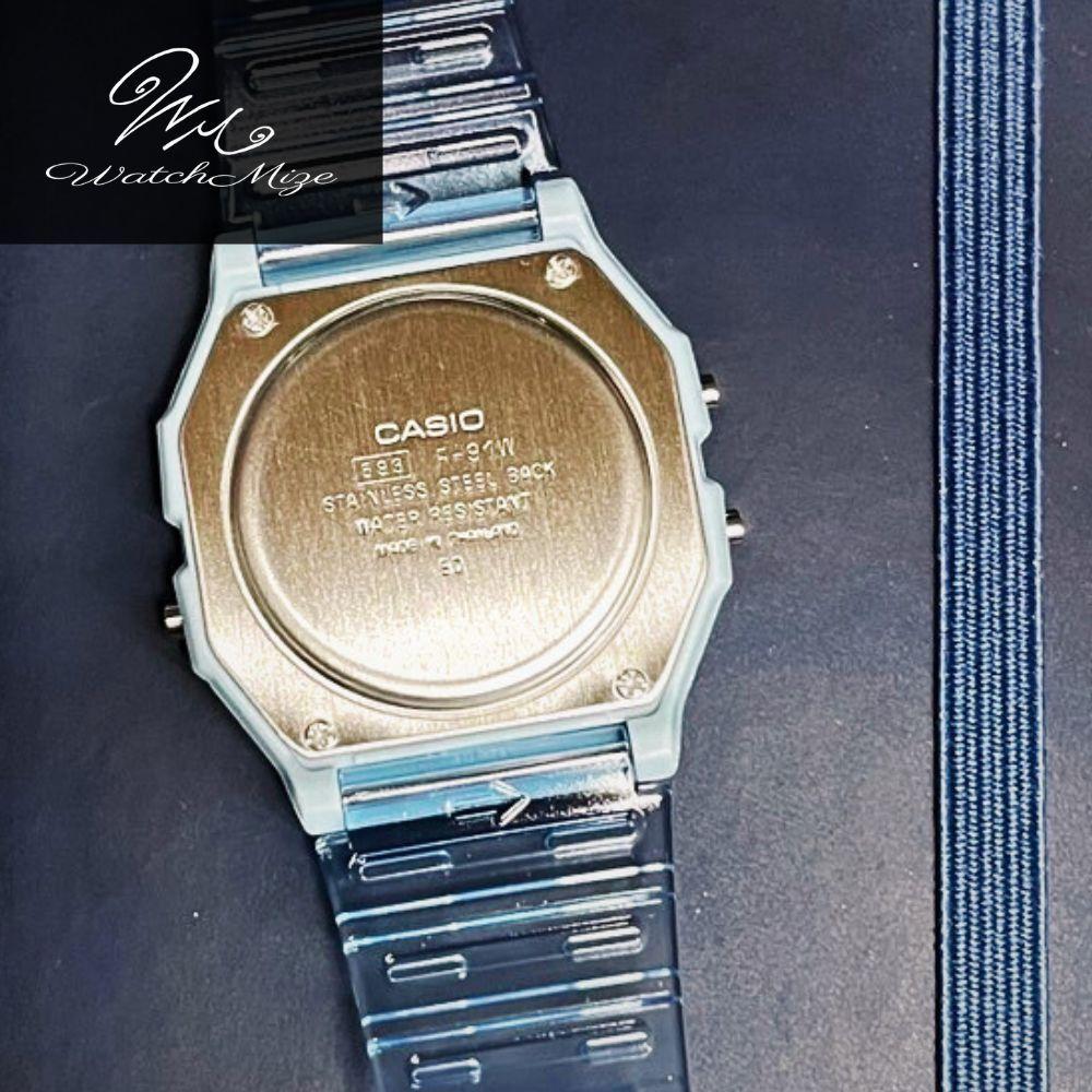 Used LED Custom F-91WS-2JH Base Pink LED Model (CASIO Base) Custom Watch [Free Shipping]