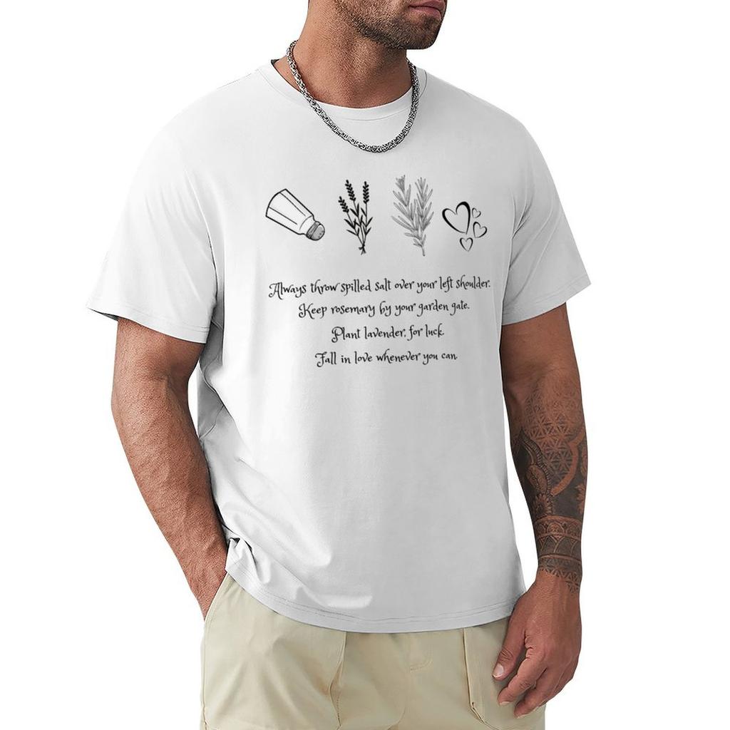 Always throw spilled salt over your left shoulder shirt TShirt clothes Tshirts oversize kawaii clothes men workout shirt