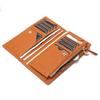 Mari eclaire 18.5 10 100% natural cowhide long wallet