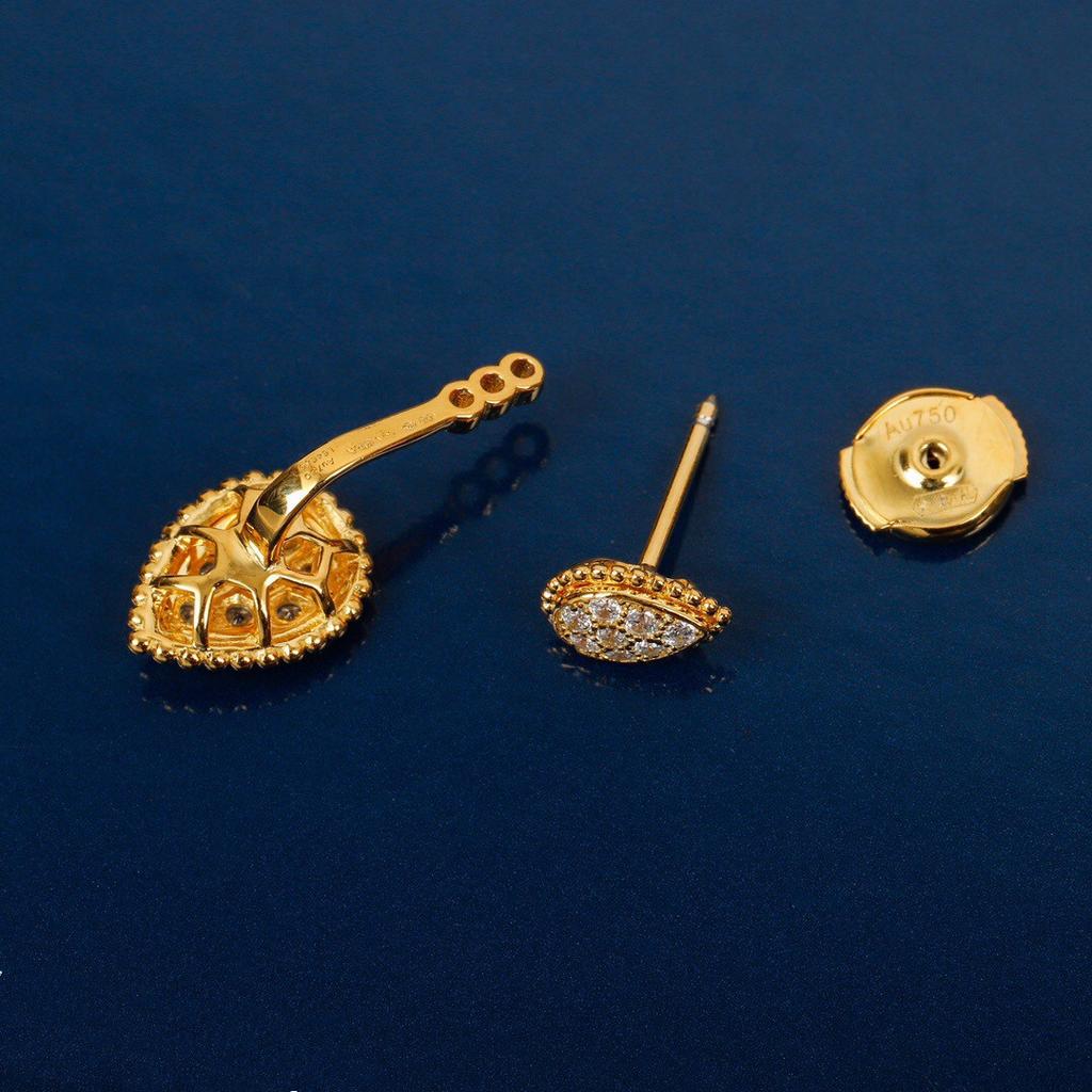 Новая Мода Классическое Высокое Качество Горячие Бренды Ювелирных Изделий для Женщин Водные Роскошные Серьги Золотого Цвета Дизайнерские Серьги-Пуссеты