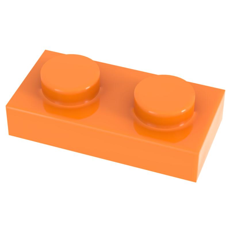 [Funbrick] 50&100&200 ШТ. Пластина 1x2 3023 Совместимо с Известным Брендом Строительные Блоки Классические Строительные Блоки Игрушки MOC DIY