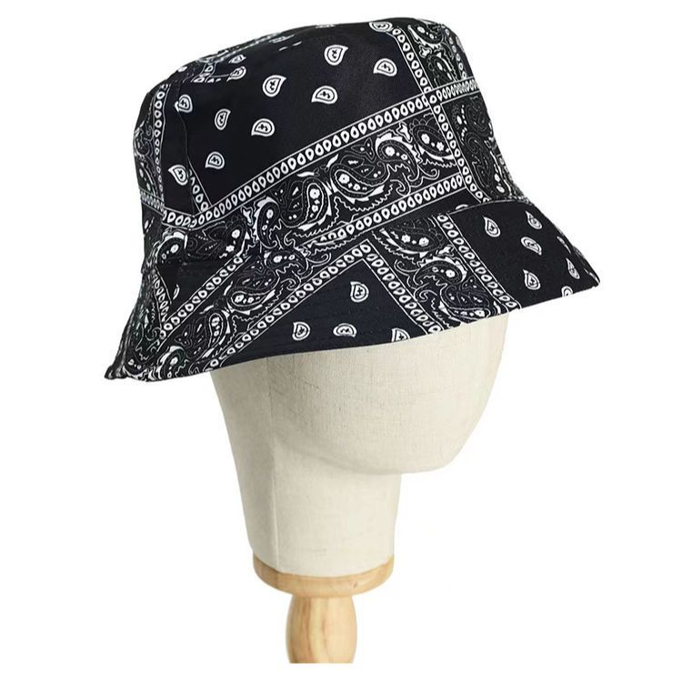 Ретро шляпа рыбака с цветком, уличная мода, складная шляпа для бассейна, двухсторонняя персонализированная шляпа от солнца, уличная шляпа