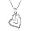 925 Sterling Silver Pendant Necklace For Women Heart Necklace Silver 925 Jewelry Women Necklace 925