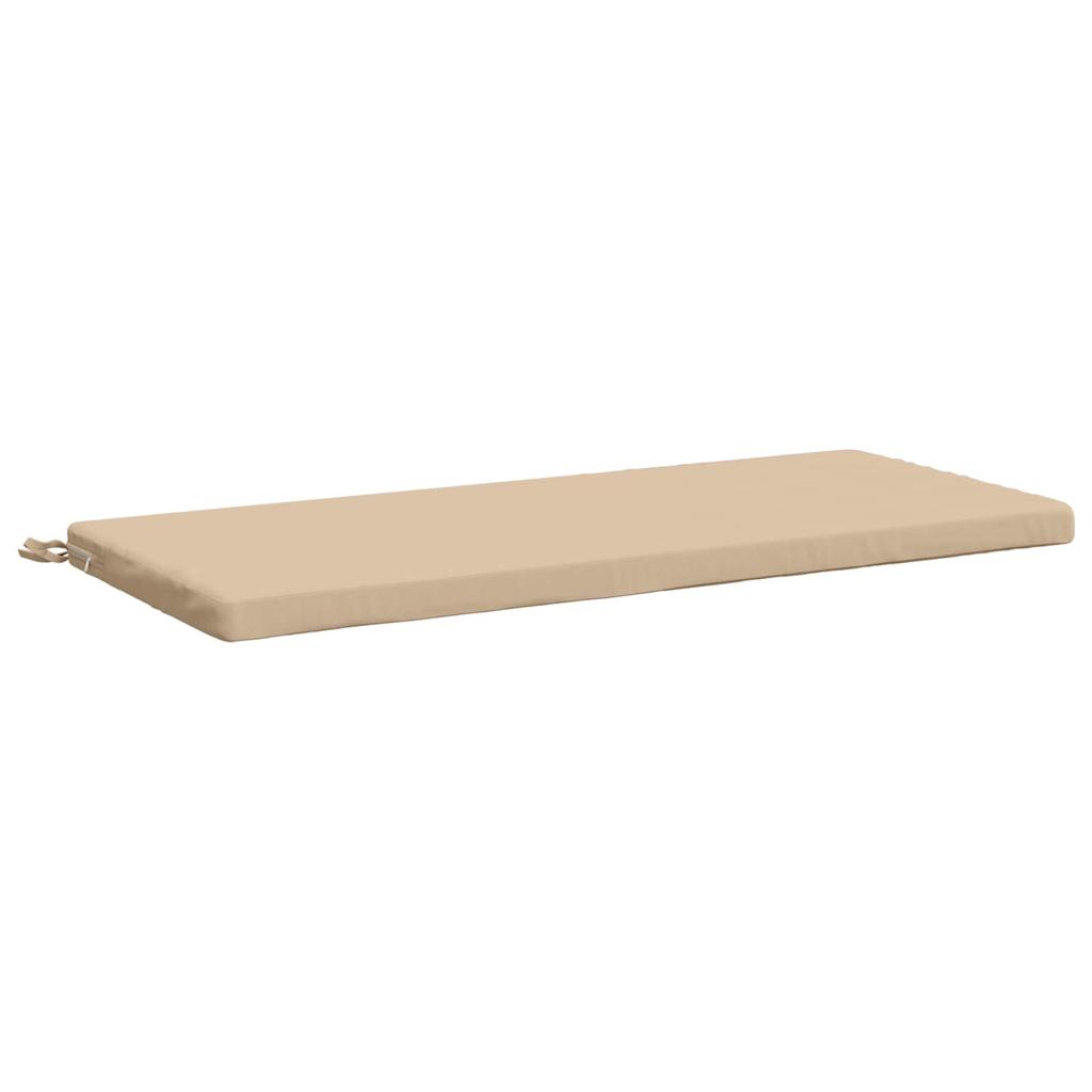 Bench Cushion SOEST 100percent Polyester Cream 110 x 50 x 5 cm