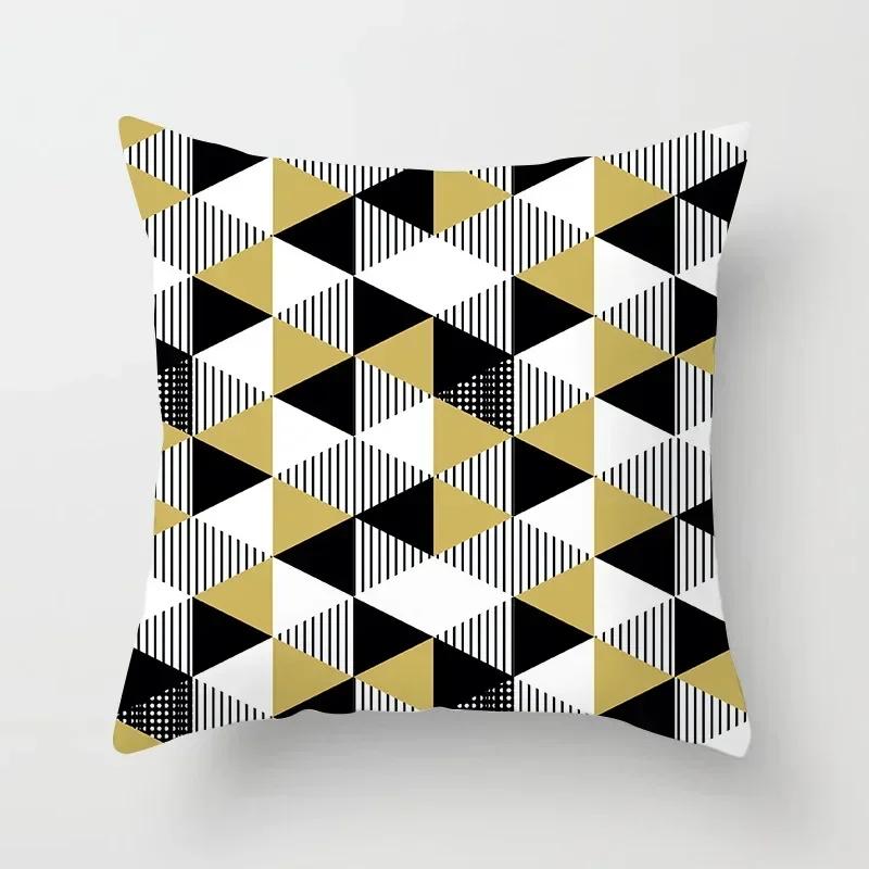 45*45cm Geometric Pillow Cover Abstract Pillow Case Throw Pillows for Living Room Sofa Home Decor Car Seat Pillowslip Hotel