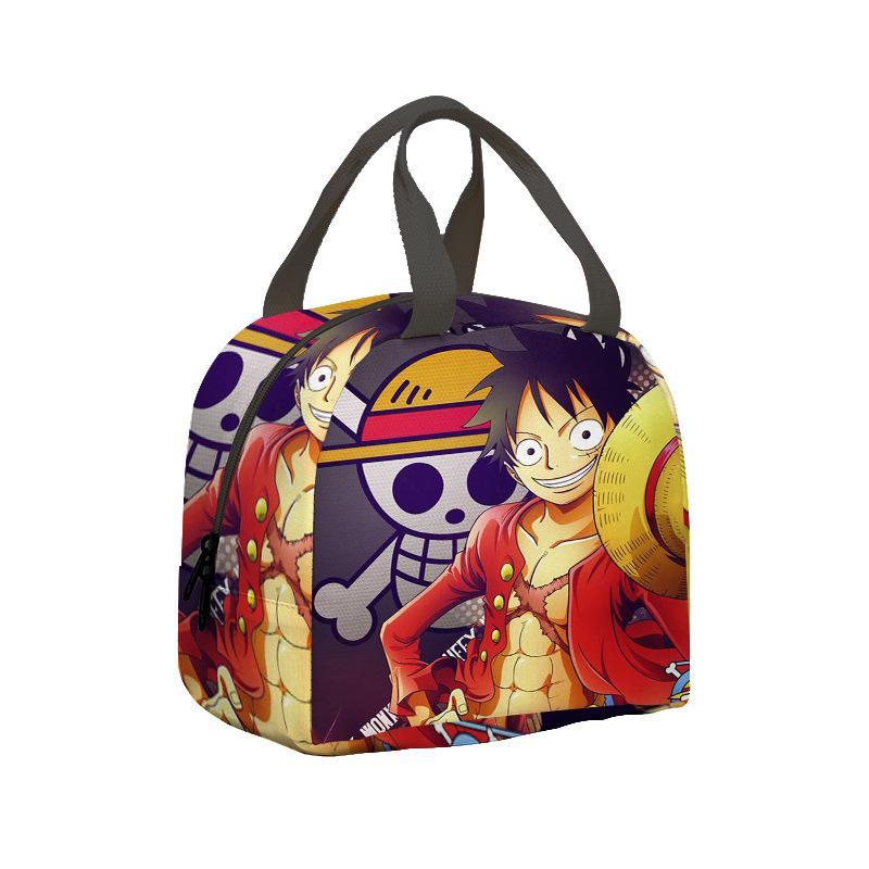 Аниме One Piece Детская сумка для ланча Морской Король Школьники Начальная и Средняя Школа Сумка-холодильник Пикниковая сумка Термосумка Ручная сумка для бенто
