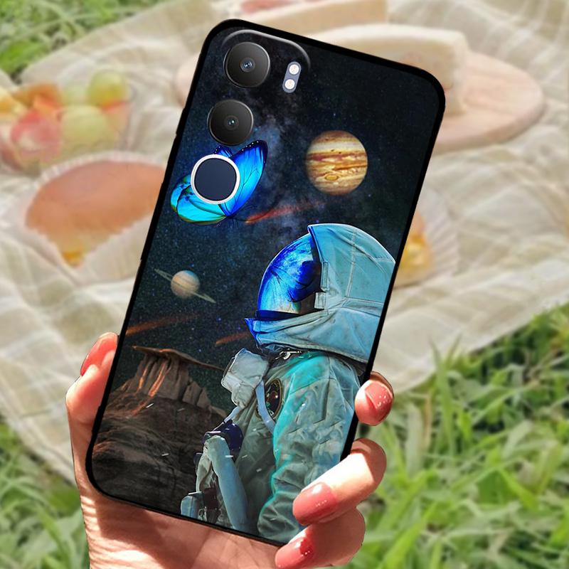 Чехол для Vivo Y19s V2419 Новая Модная Расцветка Крашеный Силиконовый Чехол для Телефона Для VIVO Y19S 4G Ударопрочный Защитный Чехол Бампер