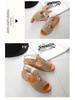 2025 Women's Chunky Heel Summer Sandals: Open Toe, Thick Bottom, Korean Style, Zipper Closure