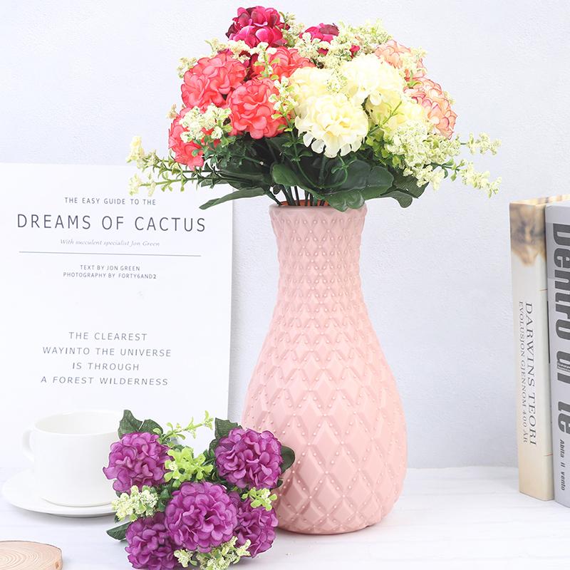 1 букет 5 головок гортензии шелковый цветок искусственный цветок держит цветы декор