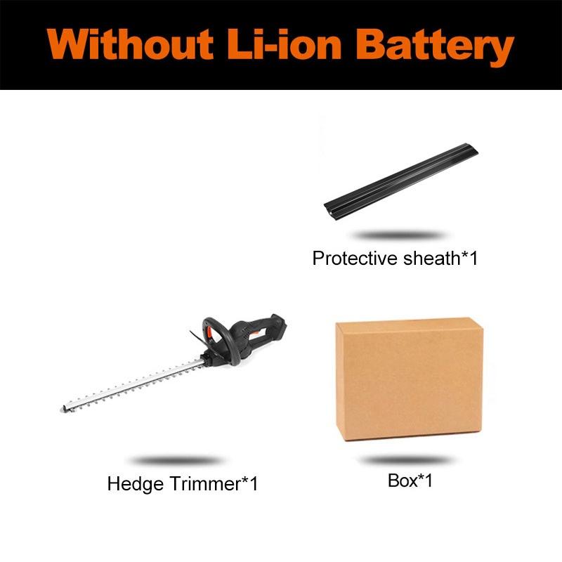 Brushless Cordless Electric Hedge Trimmer 1200w Dual Action Grass Trimmer Pruning Saw Garden Tools with 2PC 22900mah Battery