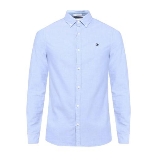 Original Penguin Mens Sticker Pete EcoVero Long-Sleeved Shirt