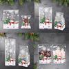 50/100 шт. прозрачные рождественские пакеты для печенья в виде снеговика, зимние пакеты для упаковки конфет