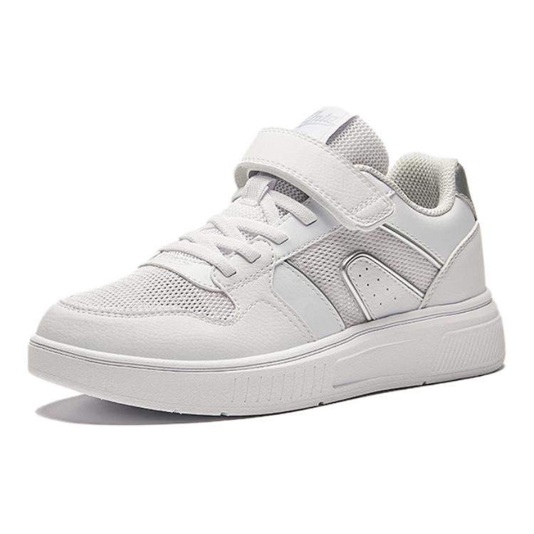 Anta Удобные модные нескользящие износостойкие низкие детские кроссовки для скейтбординга детские кроссовки белые 332438012S-1