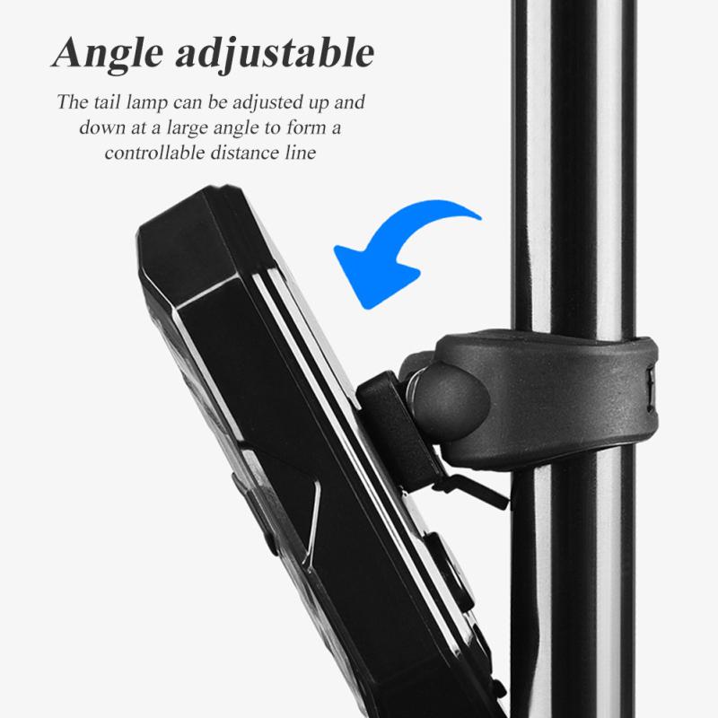 Велосипедный задний фонарь-индикатор водонепроницаемый USB перезаряжаемый беспроводной пульт дистанционного управления поворотник