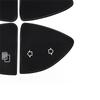 For Mercedes Benz Steering Wheel Button Repair Stickers, Black PVC Decals for W220 S430 S500 S600 CL500 CL600