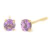 K18 Natural Amethyst Earrings [1 Pair (Body) Sold Separately] Amethyst Earrings Yellow Gold Earrings K18 K18 K18YG K18yg 18k Yokomountain