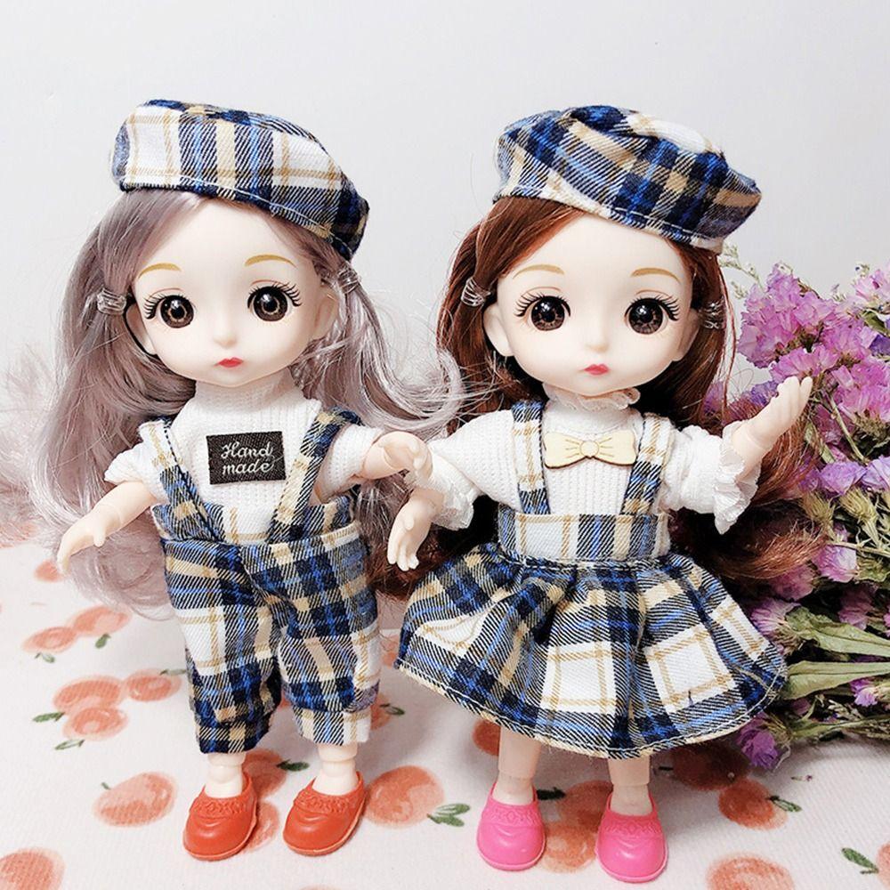20 Styles 16~17cm Doll Clothes Casual Wear Rompers T-shirt Hat Doll Skirt Suit for 16~17cm Doll