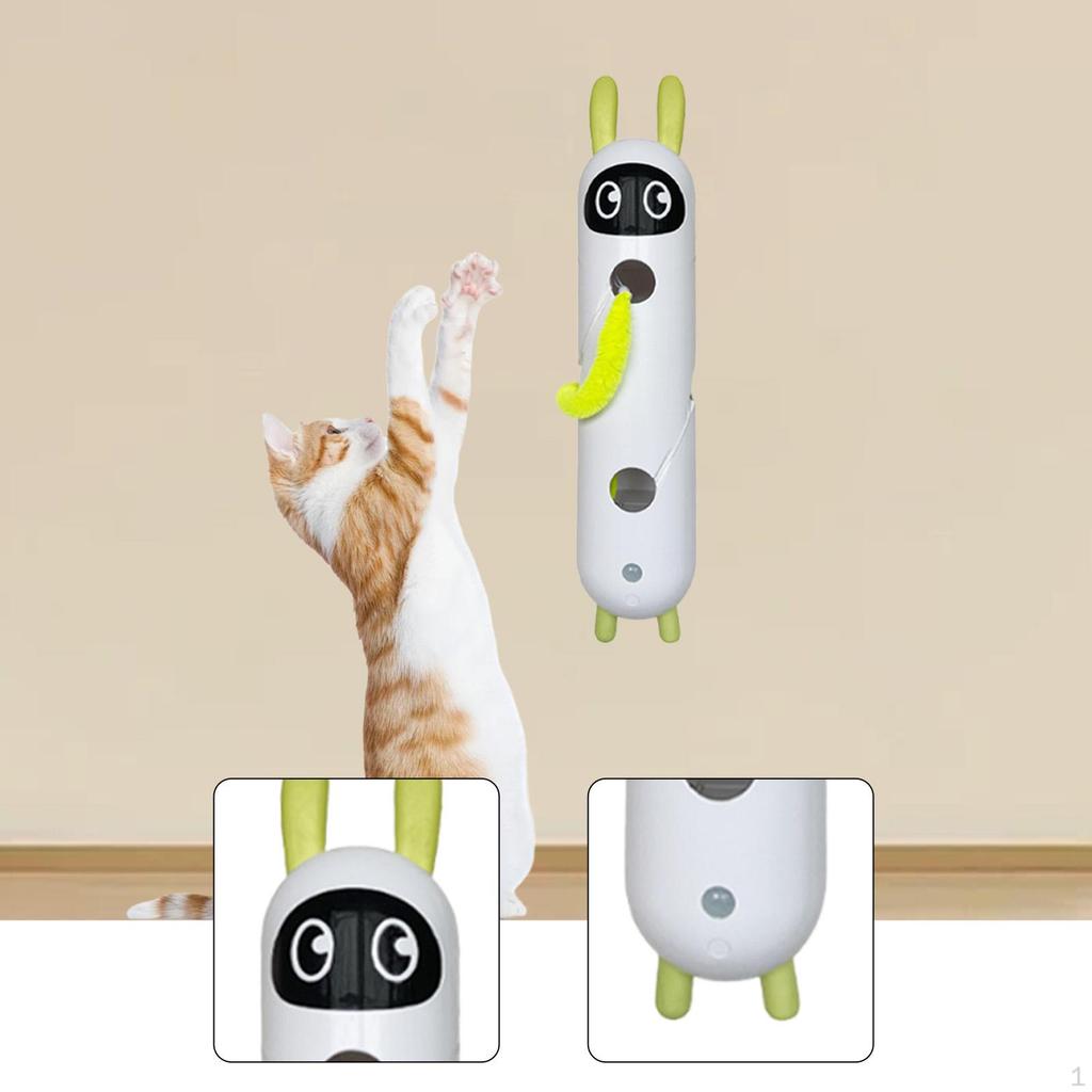 Interactive Cat Toy Teasing Automatic Rechargeable Stable Suction Cup Teaser for Small