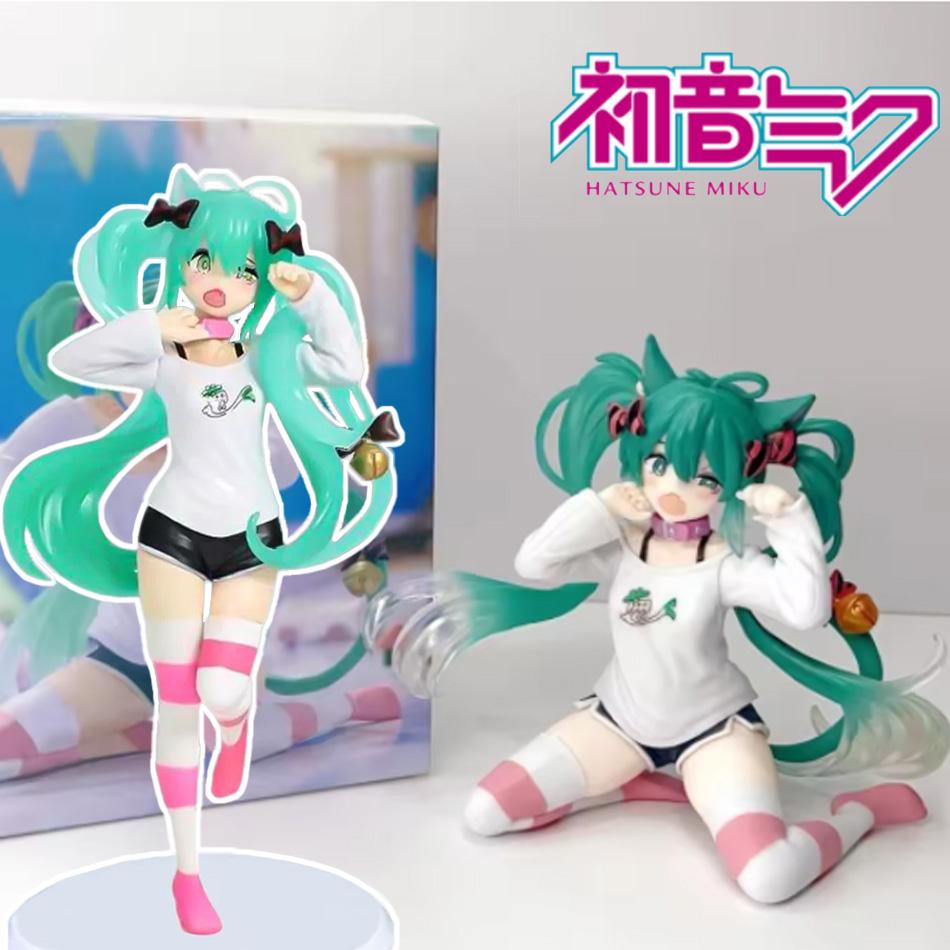 Anime Hatsune Miku doll model cartoon adorable tabletop decoration fit designed for car dashboard decoration adorable holiday present