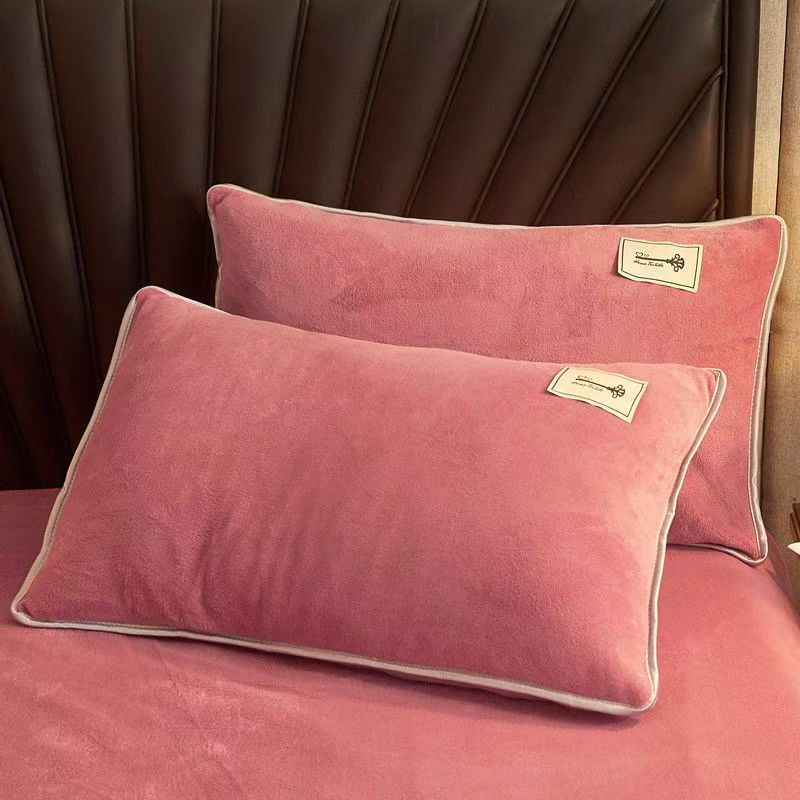 Бархатная наволочка 2 шт. фланель теплые постельные принадлежности наволочки наволочки мягкие чехлы для подушек для сна домашний текстиль (нет Подушка)