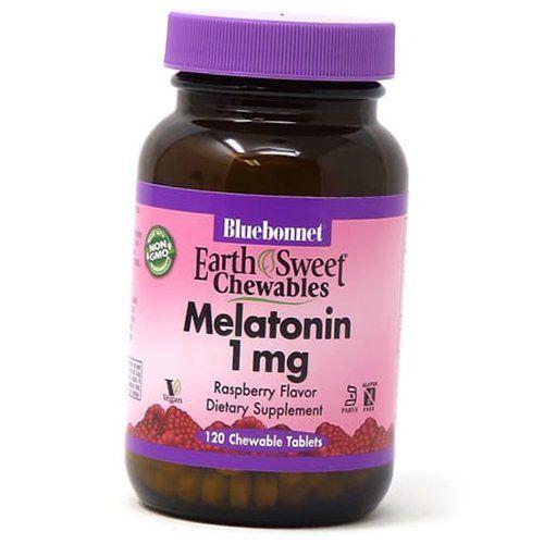 Мелатонин, Melatonin 1, Bluebonnet Nutrition  60таб Малина (72393003)