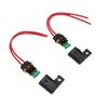 2 шт. Держатели предохранителей 12 AWG с предохранителем-лезвием 30 А, водонепроницаемая крышка, комплект для Автомобиля, RV, Грузовика, Лодки (ATO ATC), 20 см