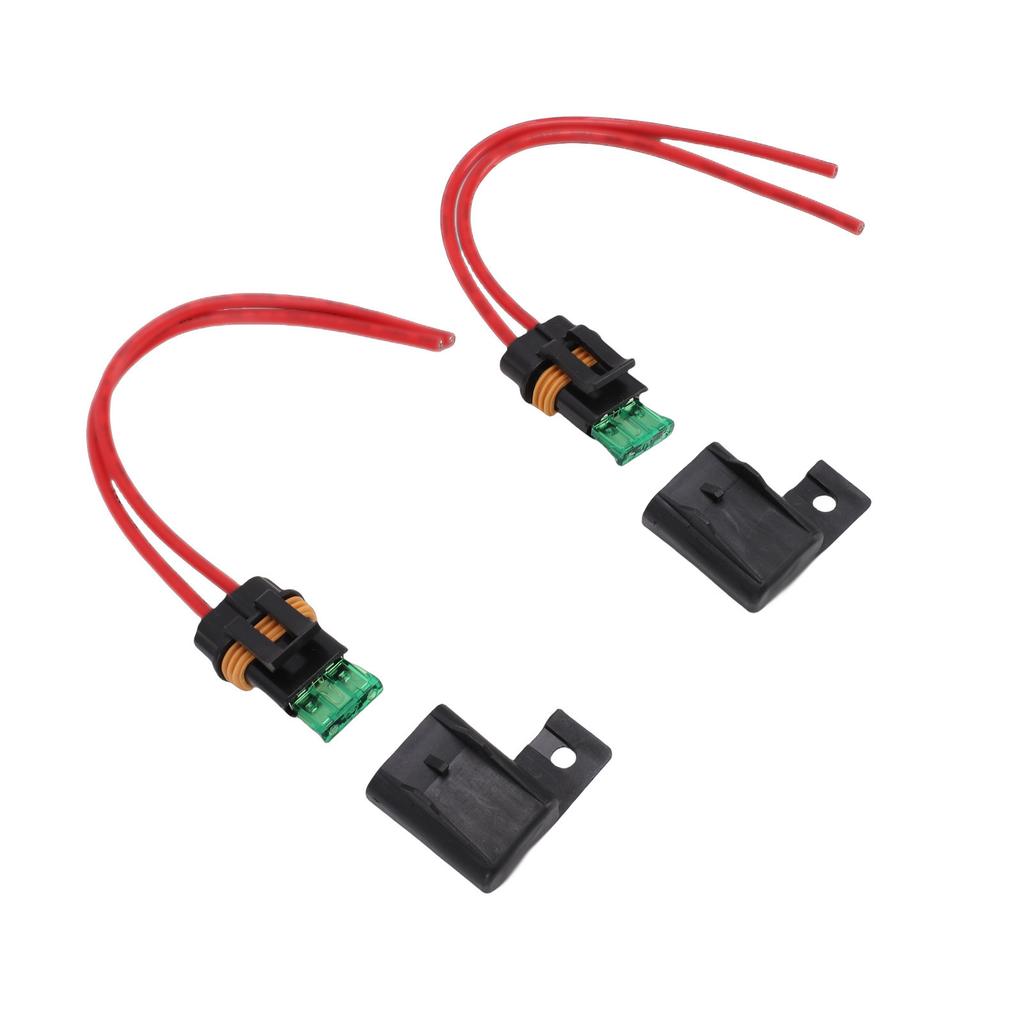 2 шт. Держатели предохранителей 12 AWG с предохранителем-лезвием 30 А, водонепроницаемая крышка, комплект для Автомобиля, RV, Грузовика, Лодки (ATO ATC), 20 см