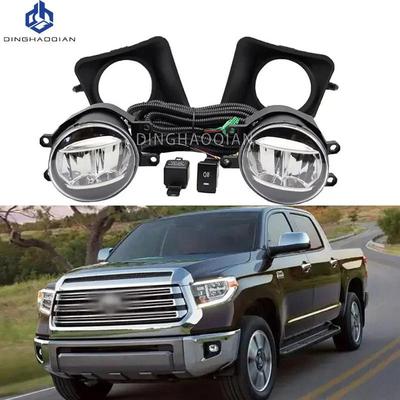 1 комплект противотуманных фар головной свет для Toyota Tundra 2014 2015 2016 2017 2018 светодиодные противотуманные фары автомобильный комплект противотуманных фар с жгутом проводов лампой переключателем