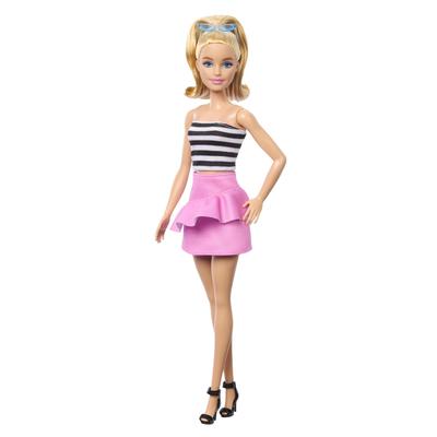 barbie 65 Fashionista Border Top Кукольный домик для детей от 3 лет и HRH11 Наряжай и играй, Розовый,