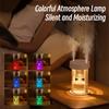 Wireless Air Humidifier USB Charging 360ML Hourglass Aroma Oil Diffuser Double Nozzle Ultrasonic Mist Maker Atomizer