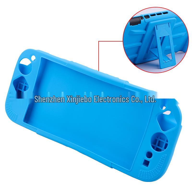 Мягкий силиконовый защитный чехол для Nintendo Switch 2-го поколения со подставкой