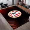 PSV Eindhoven Flannel Pattern Square Carpet,Area Rug,Carpet Rug for Living Room Bedroom Sofa Playroom Decor,Non-slip Floor Mat