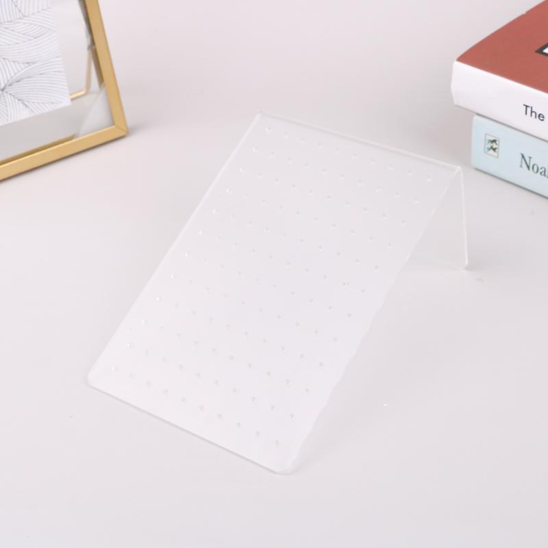 120 отверстий матовый акриловый белый ювелирный стенд для сережек держатель для гвоздиков