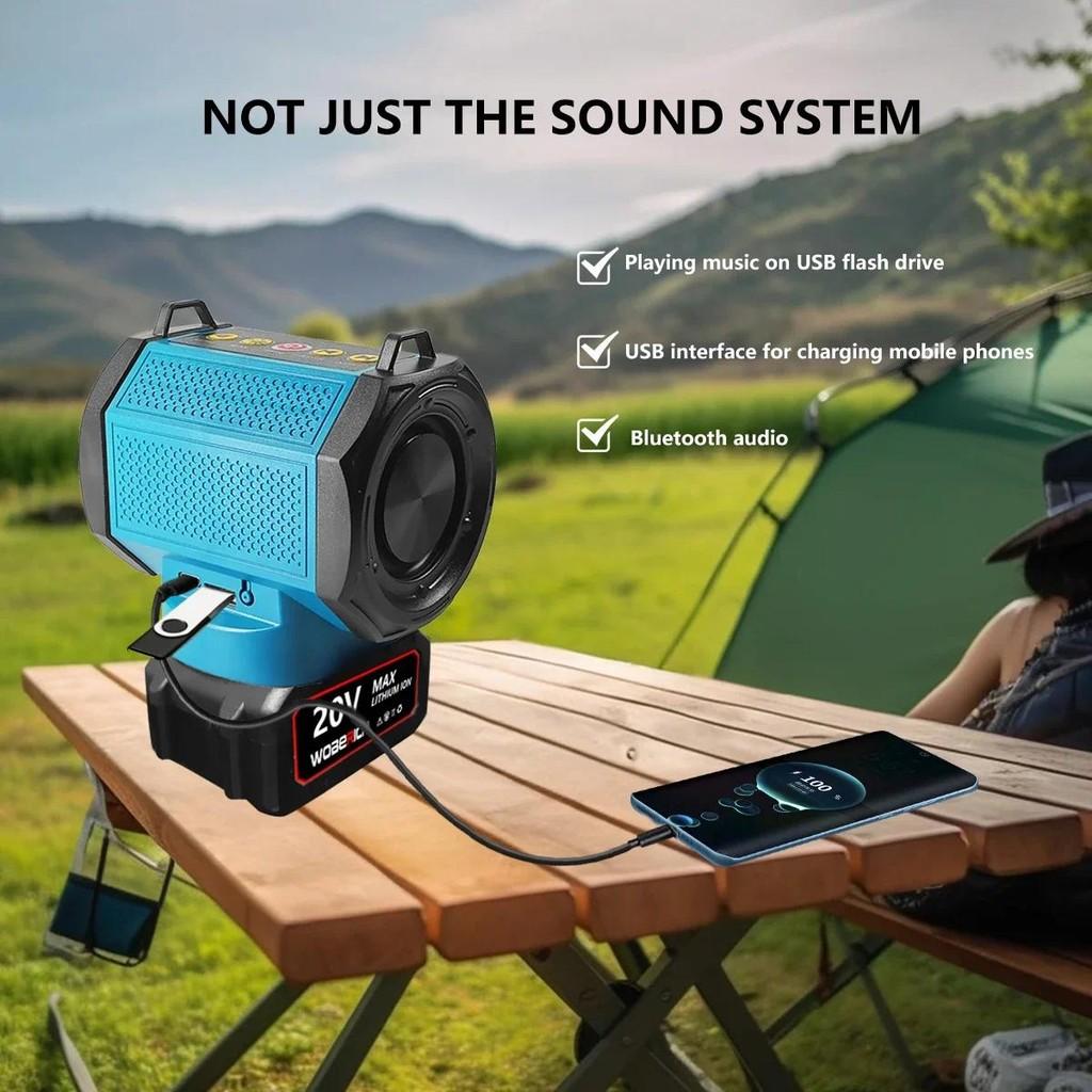 18В/20В Порт Type-C Bluetooth-совместимый плеер Маленький портативный громкий динамик Усилитель Беспроводной динамик
