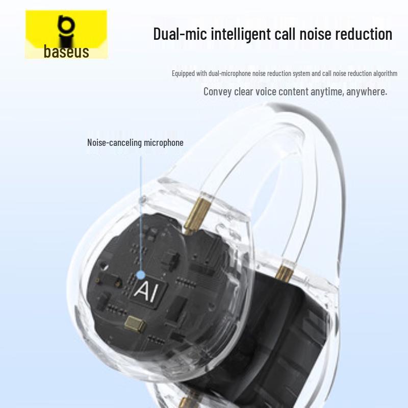 Baseus AS01 Ear-Clip Open-Ear True Wireless Bluetooth Earphones