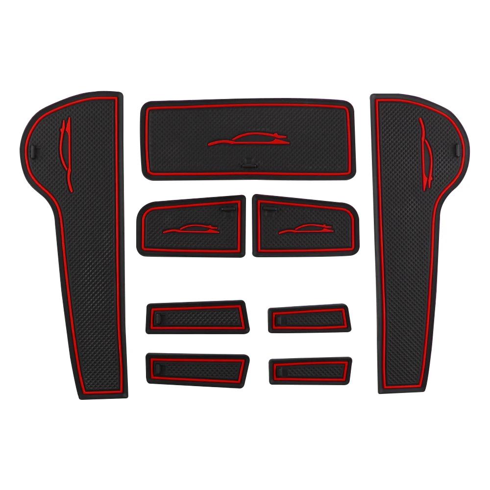 9 шт. Автомобильные противоскользящие коврики в канавки дверей для Chevrolet Chevry Cruze Седан Хэтчбек 2009-2015 Силиконовые коврики для слотов дверей Аксессуары