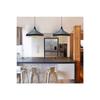 Champion Black Chandelier - Aluminum 35 Cm Diameter Cafe Rustic Pendant Kitchen Lounge Lamp Models