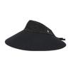 Helen Kaminski Rosalie Угольно-черный козырек Солнечная шляпа50610