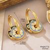 2024 Luxury Enamel Drip Oil Flower Ear Cuffs: Versatile Modern Chinese Style Women's Earrings