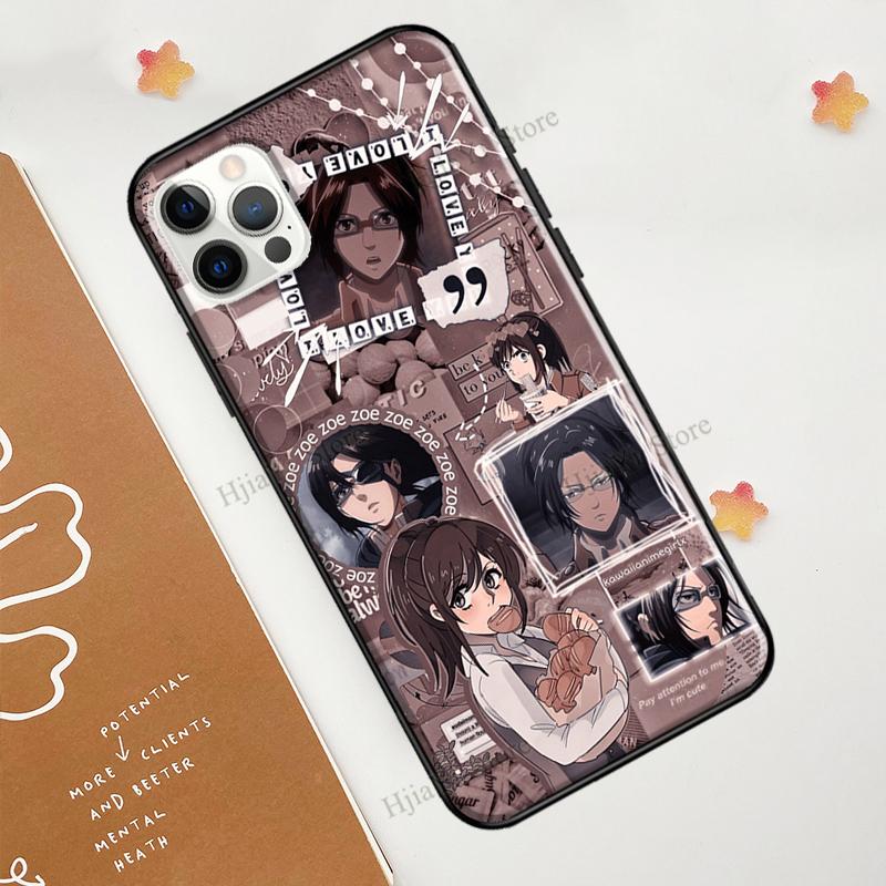 Hange Zoe Attack On Titan Anime Case For iPhone 12 Pro Max 13 Mini 6S 7 8 Plus SE 2020 Case For iPhone 11 Pro Max XS X XR