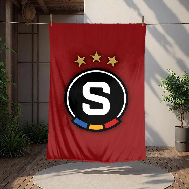 Ac Sparta Praha Flannel Blanket Soft Warm All-Season Throw, Design for Camping, Car Travel, Hiking Sofa, Bed, Office Perfect Gift for Parties