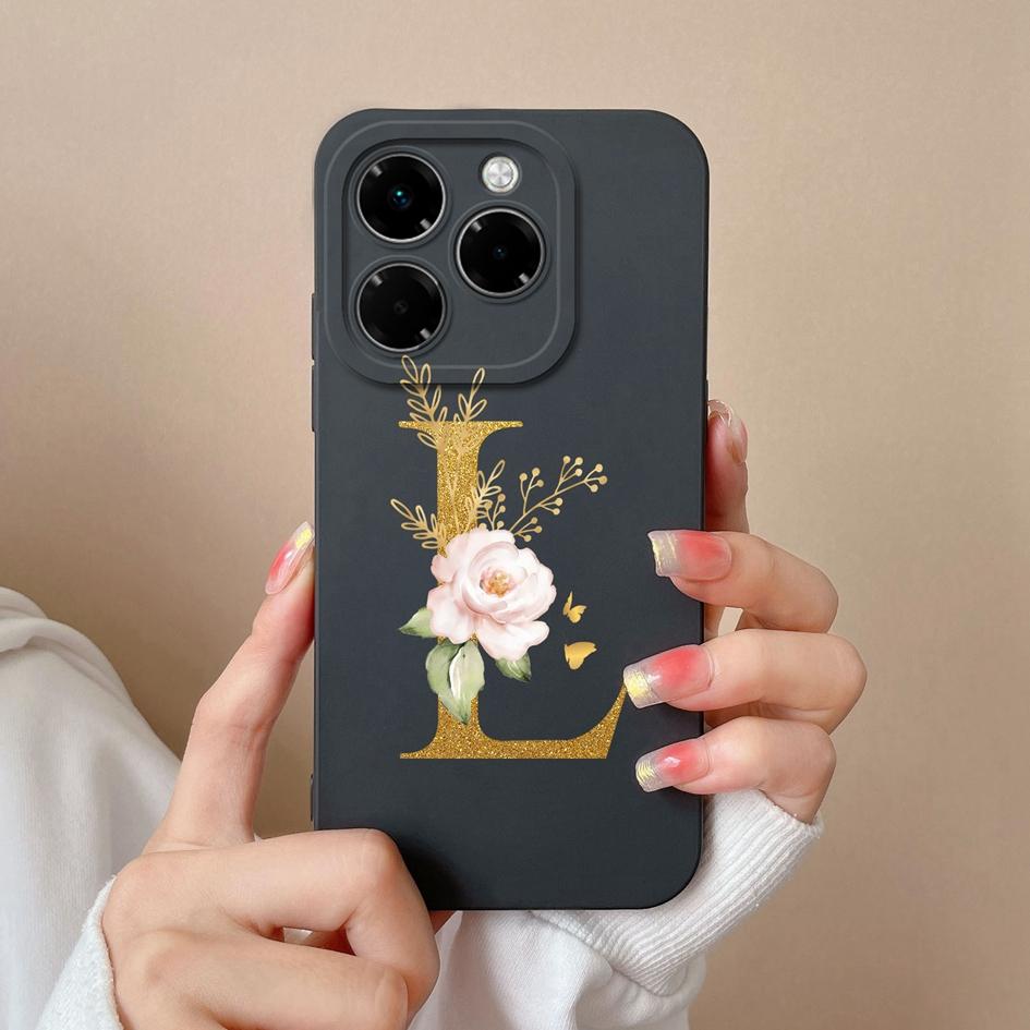 Мягкий чехол для телефона Infinix Note 40X Hot 50 Pro Plus 50i Smart 9 Чехлы с цветочным принтом и модным эстетическим узором жидкий силикон противоударный для Infinix