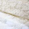 Embroidered lace fabric with hollowed-out patterns can be used for wedding dresses evening gowns and designer clothing fabrics