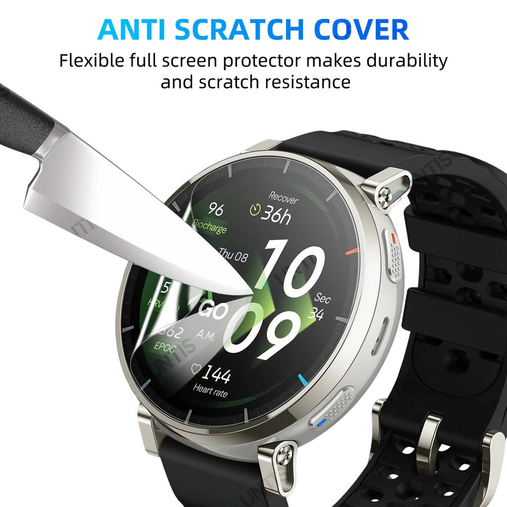 Защитная пленка для экрана Amazfit Active 3 Премиум Антицарапающая Гидрогелевая Пленка HD Clear Полное Покрытие Мягкая Защитная Пленка Аксессуары